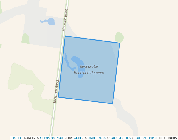 walking in Swanwater Bushland Reserve map in Gooroc