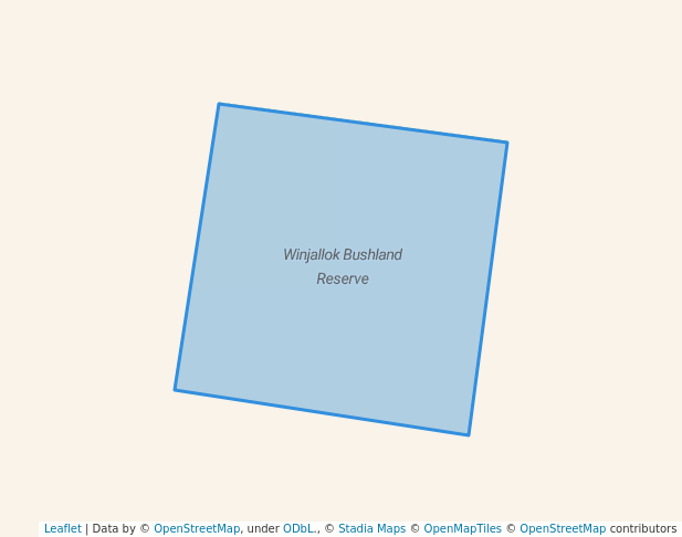 walking in Winjallok Bushland Reserve map in Gooroc