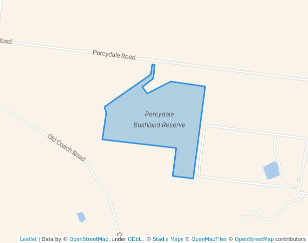 walking in Percydale Bushland Reserve map in Tanwood