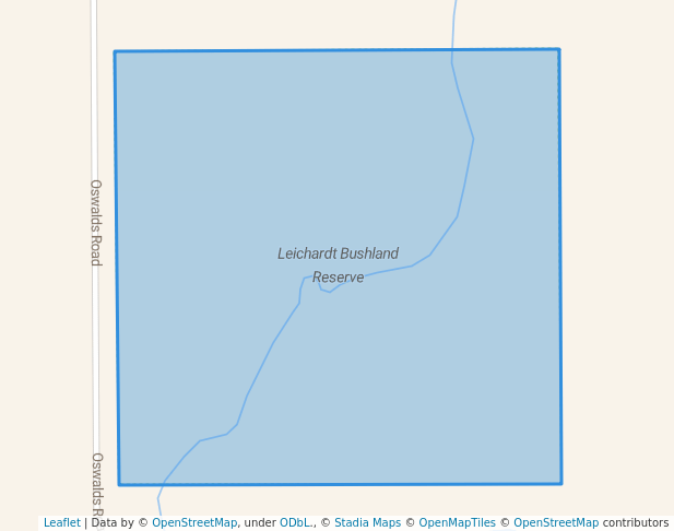 walking in Leichardt Bushland Reserve map in Eaglehawk