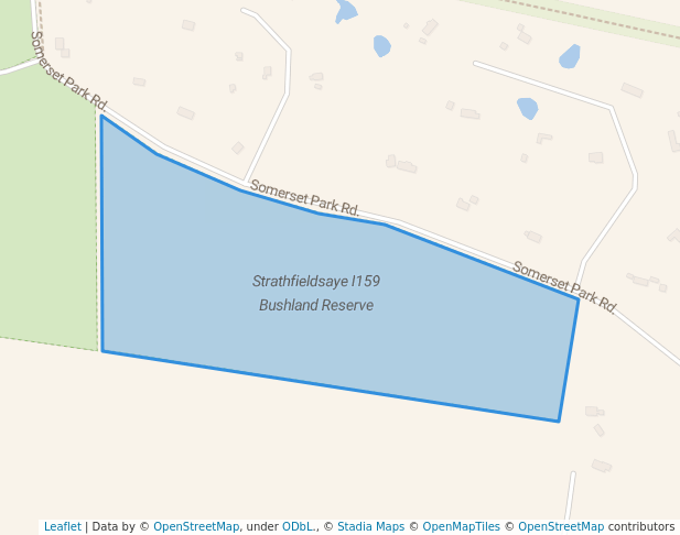 walking in Strathfieldsaye I159 Bushland Reserve map in Ascot