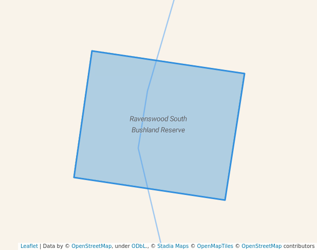 walking in Ravenswood South Bushland Reserve map in Maldon
