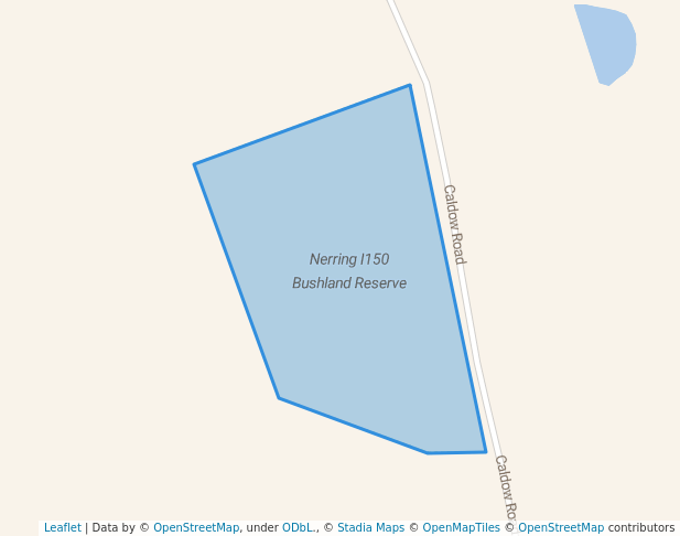 walking in Nerring I150 Bushland Reserve map in Eaglehawk