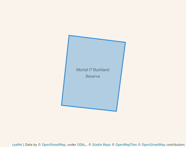 walking in Mortat I7 Bushland Reserve map in Goroke