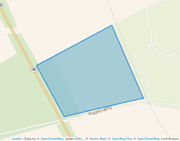 walking in Nuggety Hill Bushland Reserve map in Lubeck