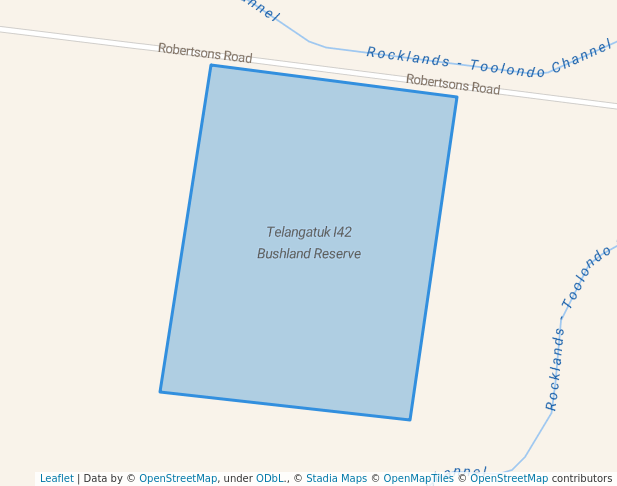 walking in Telangatuk I42 Bushland Reserve map in Telangatuk East