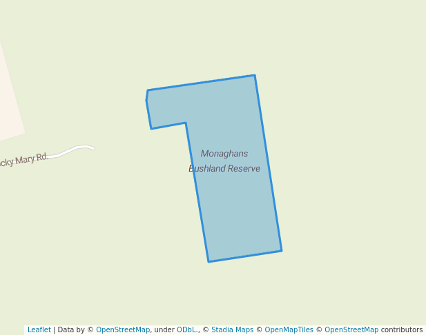walking in Monaghans Bushland Reserve map in Pomonal