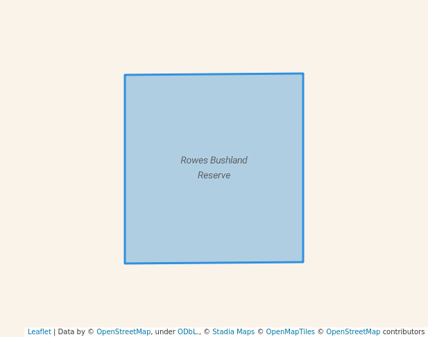 walking in Rowes Bushland Reserve map in Pomonal