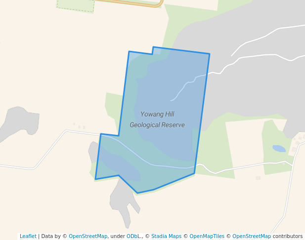 walking in Yowang Hill Geological Reserve map in Tanwood