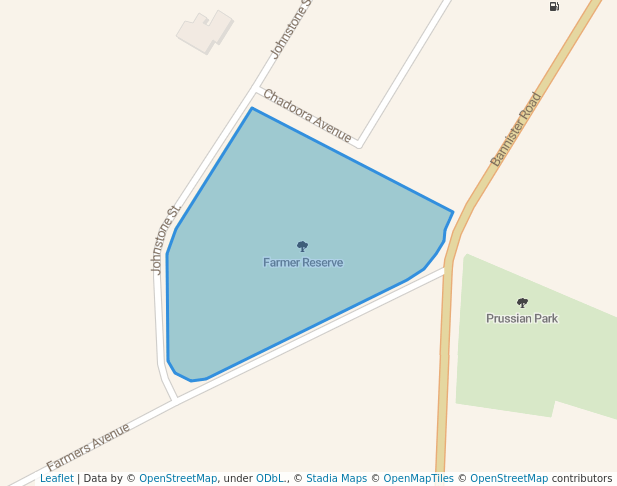 walking in Farmer Reserve map in Boddington