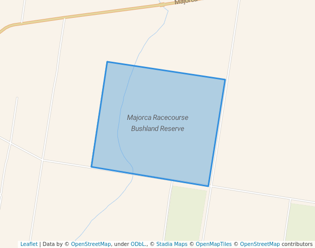 walking in Majorca Racecourse Bushland Reserve map in Alma