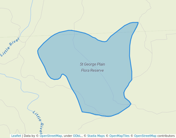 walking in St George Plain Flora Reserve map in Bemm River