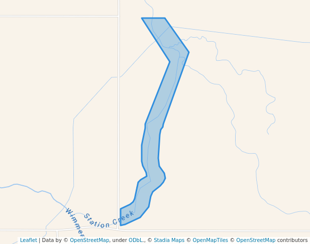 walking in Faux Bridge Streamside Reserve map in Lubeck