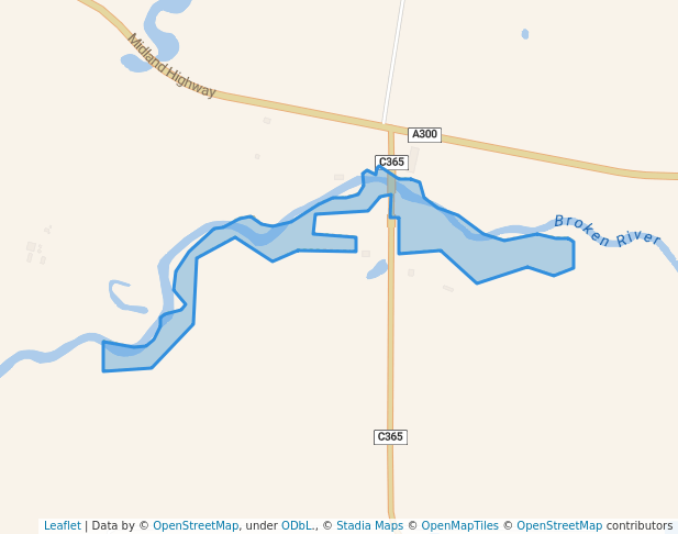 walking in Nalinga Streamside Reserve map in Nalinga