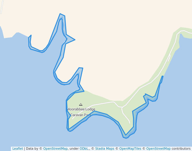 walking in Moorabbee Shoreline Geological Reserve map in Argyle