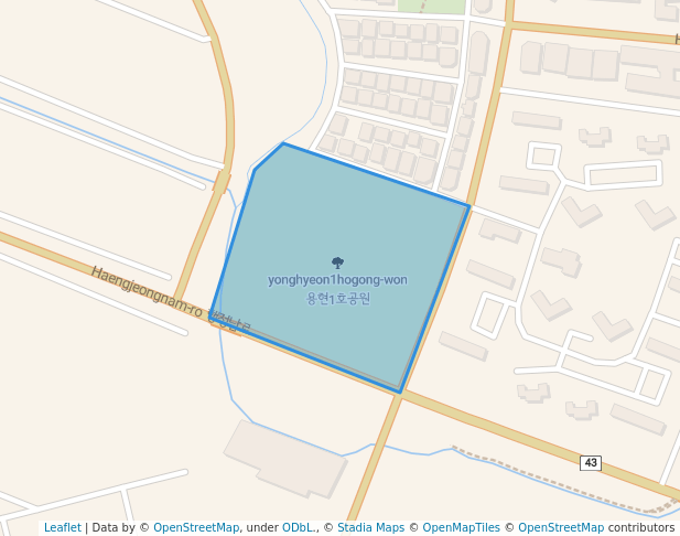 walking in 용현1호공원 map in Hwaseong-si