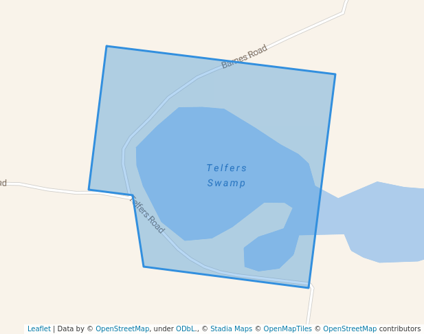 walking in Grassflat Swamp Flora and Fauna Reserve map in Mitre