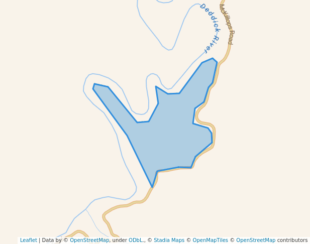 walking in Deddick River Streamside Reserve map in Tubbut