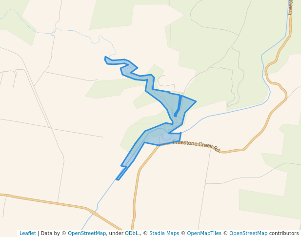 walking in George Creek Streamside Reserve map in Maffra