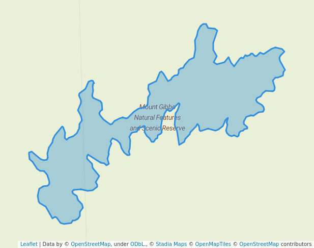 walking in Mount Gibbo Natural Features and Scenic Reserve map in Towong