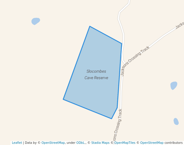 walking in Slocombes Cave Reserve map in Yalmy
