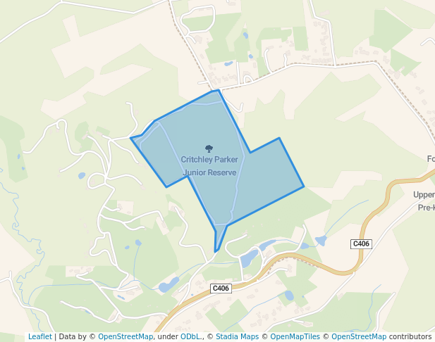 walking in Upper Beaconsfield Nature Conservation Reserve map in Dewhurst