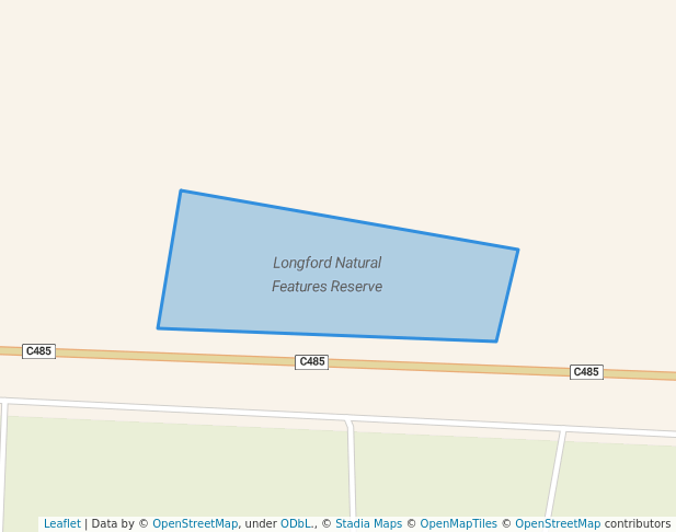 walking in Longford Natural Features Reserve map in Lake Wellington