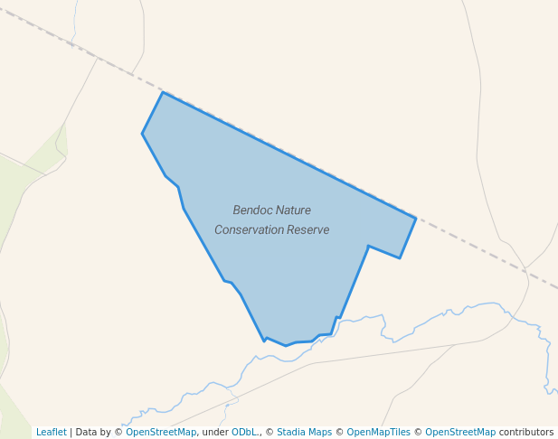 walking in Bendoc Nature Conservation Reserve map in Bendoc