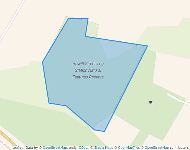 Howitt Street Trig Station Natural Features Reserve in Black Hill | Map ...