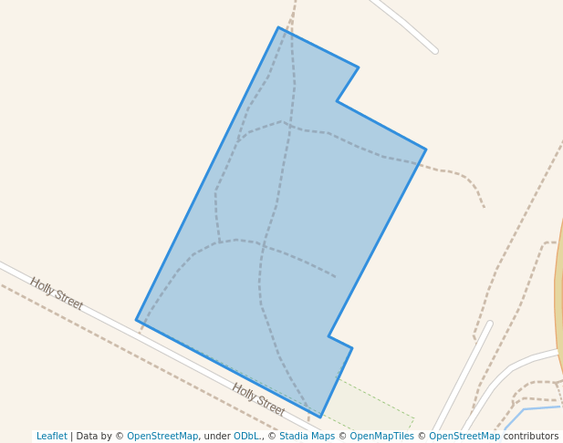 walking in Holly Street Natural Features Reserve map in Bendigo