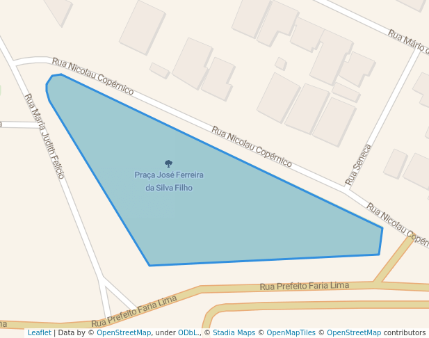 walking in Praça José Ferreira da Silva Filho map in Londrina