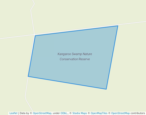 walking in Kangaroo Swamp Nature Conservation Reserve map in Lake Wellington