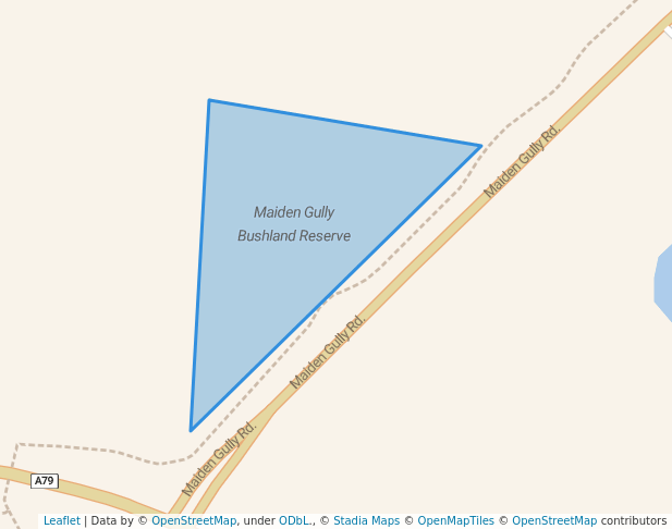 walking in Maiden Gully Bushland Reserve map in Ascot