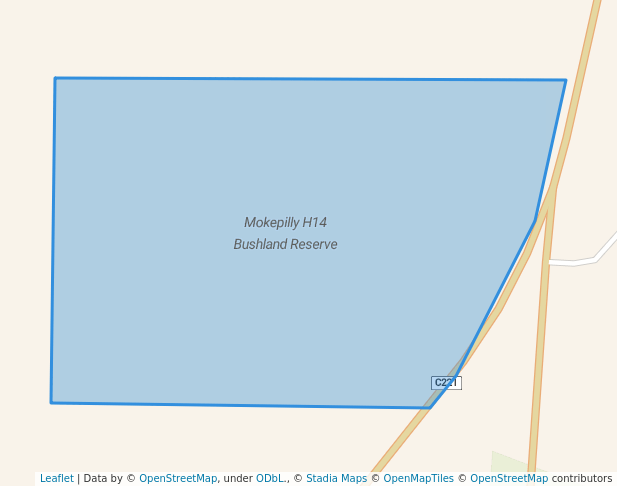 walking in Mokepilly H14 Bushland Reserve map in Stawell West