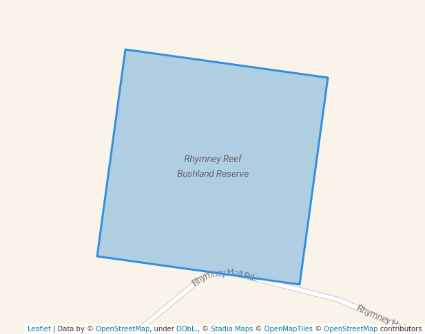 walking in Rhymney Reef Bushland Reserve map in Dobie
