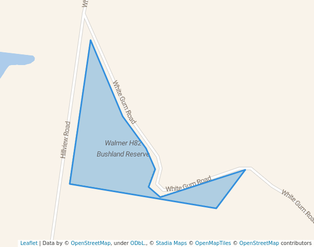 walking in Walmer H82 Bushland Reserve map in Yapeen