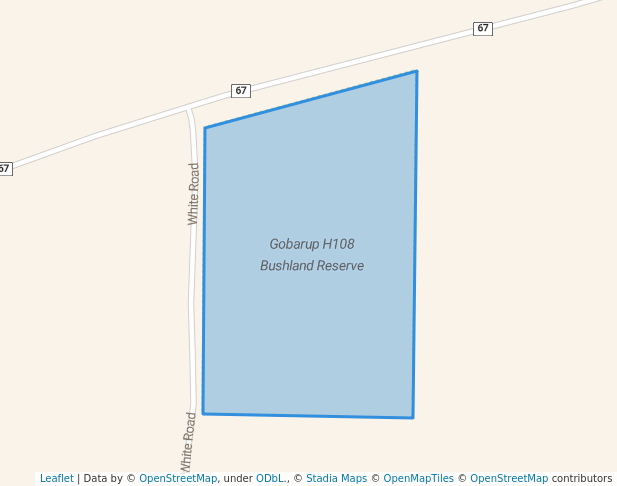 walking in Gobarup H108 Bushland Reserve map in Gobarup