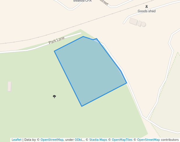 walking in Bealiba H8A North Bushland Reserve map in Emu