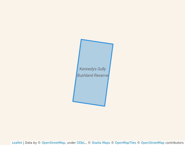 walking in Kennedys Gully Bushland Reserve map in Yapeen