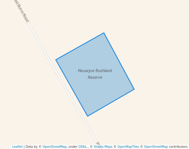 walking in Neuarpur Bushland Reserve map in Peronne