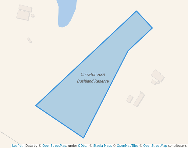 walking in Chewton H8A Bushland Reserve map in Yapeen