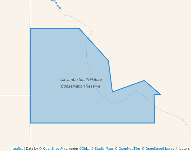 walking in Caniambo South Nature Conservation Reserve map in Dunkirk