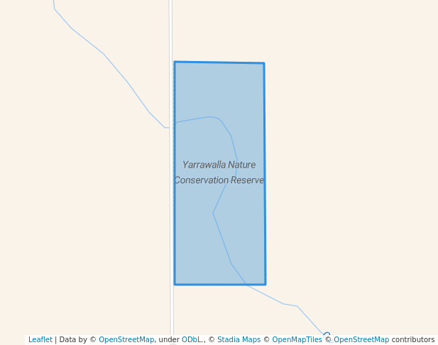 walking in Yarrawalla Nature Conservation Reserve map in Mincha