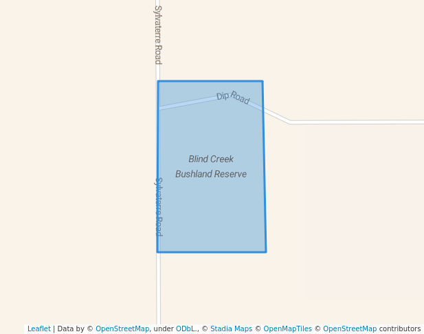 walking in Blind Creek Bushland Reserve map in Mincha