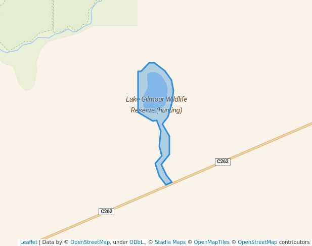 walking in Lake Gilmour Wildlife Reserve (hunting) map in Appin