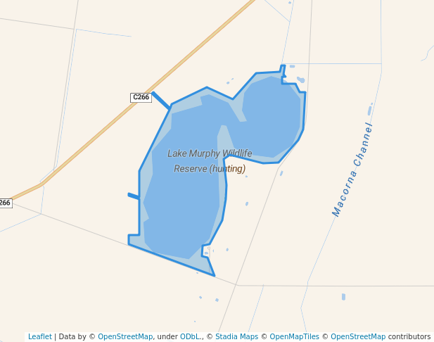 walking in Lake Murphy Wildlife Reserve (hunting) map in Appin