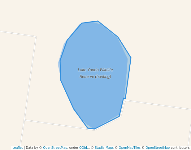 walking in Lake Yando Wildlife Reserve (hunting) map in Boort