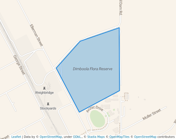 walking in Dimboola Native Fauna and Flora Reserve map in Dimboola