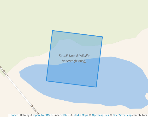 walking in Koonik Koonik Wildlife Reserve (hunting) map in Goroke