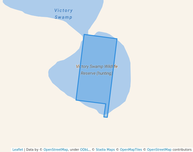 walking in Victory Swamp Wildlife Reserve (hunting) map in Peronne